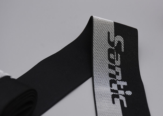 White Silicone Dots Non Slip Elastis Band Untuk Pakaian Dicetak Kustom