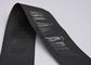 Garment Custom Logo Polyester Webbing Straps Timbul 35mm Hitam
