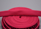 Kustom 11mm Garments Polyester Braided Rope Dicetak Logo Silikon Mengkilap Melingkar