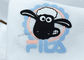 Label Pakaian Transfer Panas Domba 2D Timbul Persetujuan SGS