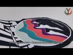 Mencetak Logo Silikon Custom Label Kain Tenun Untuk Pakaian