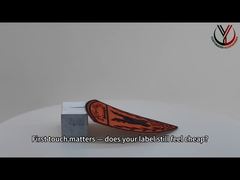 Label pakaian bertekstur Velcro yang disesuaikan Glossy / Matt Tpu Logo