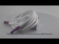 Tali Serut Elastis yang Disesuaikan Dapat Diperbarui Hitam Berongga Dengan Ujung Silikon Jatuh Sablon Sutra Untuk Anda