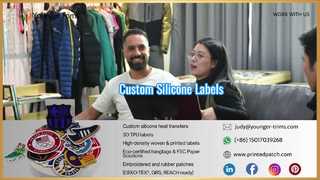 Label Lingkaran Gantungan Silikon Khusus untuk Pakaian