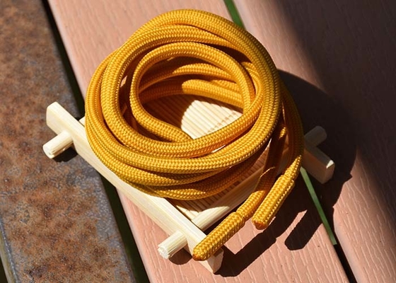 Garments 5mm Round Polyester Tali Serut Logam Dan Kain Berakhir