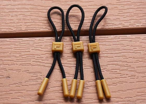 3D Logo Penarik Zip Plastik Garmen Disesuaikan Dengan Identitas Merek