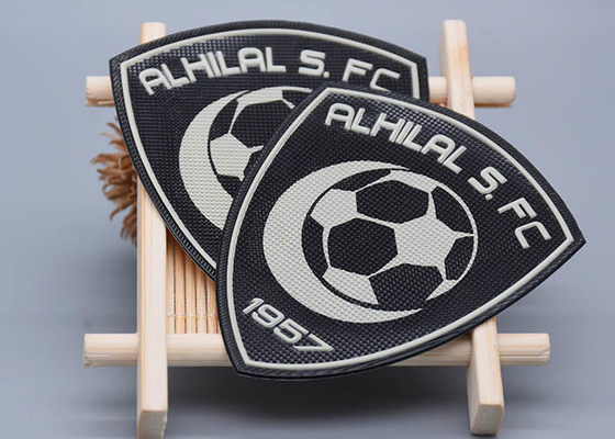 TPU Printed Silicone Logo Heat Transfer Label Untuk Kaus Sepak Bola