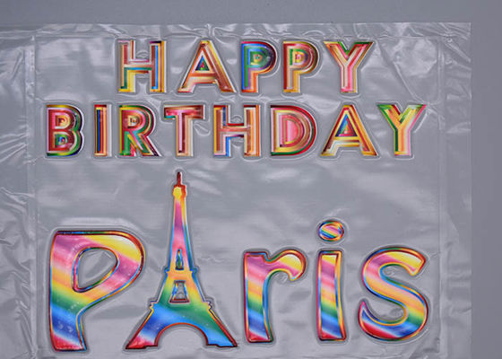 Debossed Phantom Color Logo Label Transfer Panas Untuk Pakaian