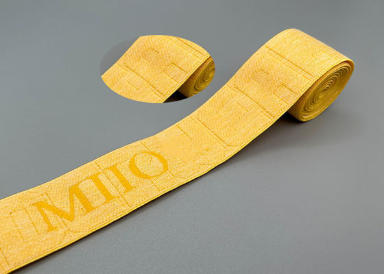 Siklus Berakhir Disesuaikan 35mm Pita Elastis Jacquard Longgar Untuk Pakaian