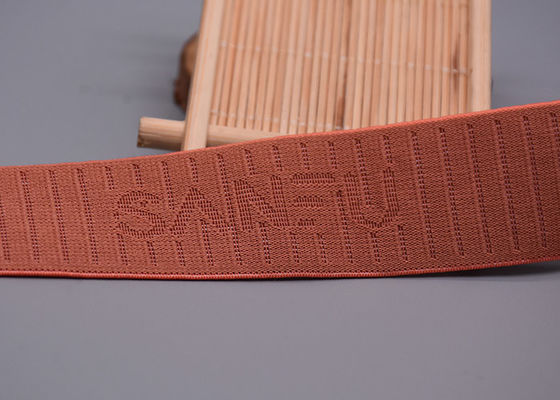 25mm Daur Ulang Jacquard Elastis Dengan Satu Sisi Untuk Garmen