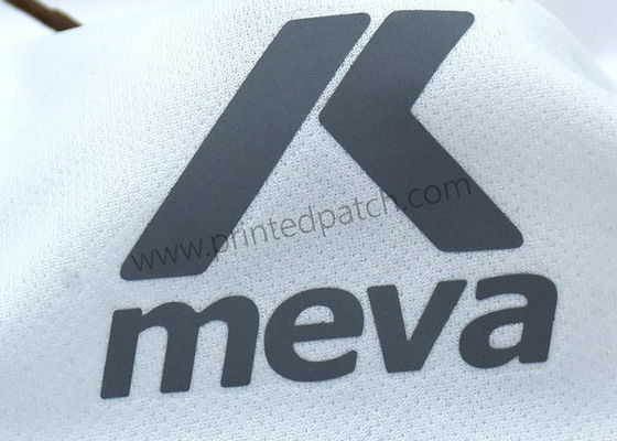 Label Pakaian Perpindahan Panas Reflektif Percetakan Datar Untuk Peaked Cap