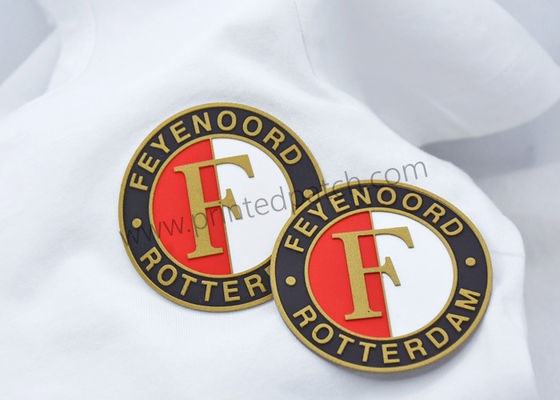 SGS Embossed Silkscreen Patch Label Pakaian TPU Untuk Pakaian Olahraga